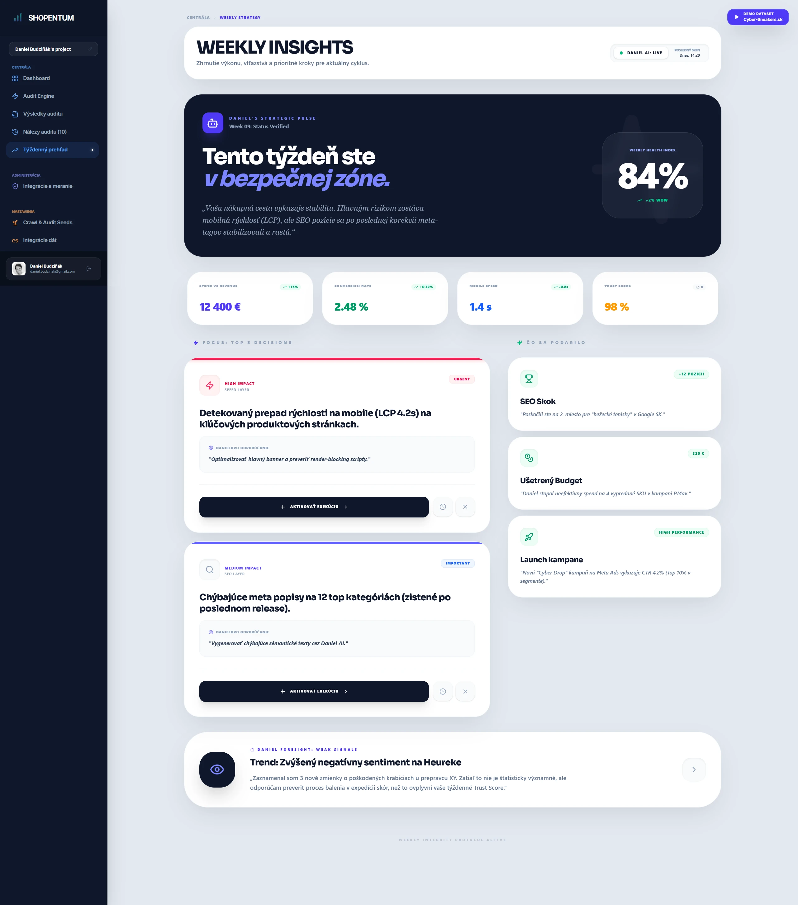 Shopentum dashboard screenshot 3